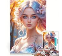 Jigsaw Puzzles for Adults 1000 Pieces Blossom Princess of Spring, Hands-on Game, Difficult And Challenge, Artists' Collection, Fine Arts 50x75cm