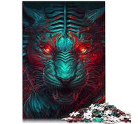 jigsaw puzzles for adults 1000 pieces Blue monster tiger learning educational puzzle 26x38cm deal as gifts for the whole family
