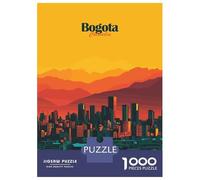 Jigsaw Puzzles for Adults 1000 Pieces Bogota Cityscape Puzzles for Adults Family Games Difficult Hard Challenging To Complete 38x26cm/1000pcs