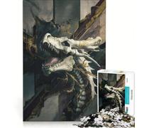 Jigsaw Puzzles for Adults 1000 Pieces Bone Dragon, Brain Teaser Game, For Family Fun, Improving Love between Couples 38x52cm