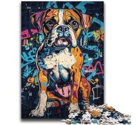Jigsaw Puzzles for Adults 1000 Pieces Boxer Dog for And 14 Years And over Impossible Game Christmas Birthday Gift 50x75cm