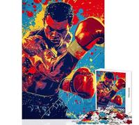 Jigsaw Puzzles for Adults 1000 Pieces Boxing Sport Family Game Enhance Memory Toy Wall Decor Improving Love between Couples (50x75cm)