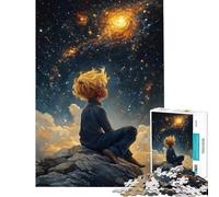 Jigsaw Puzzles for Adults 1000 Pieces Boy Gazing at Stars Teenager Puzzles Brain Teaser Game But Fun And Humorous Great Gifts for Gaming (Size 50x75cm)