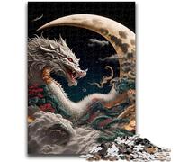 Jigsaw Puzzles for Adults 1000 Pieces Brave Dragon Help The Brain Exercise Addictive Toys to Cultivate Patience A Work of Art 38x26cm