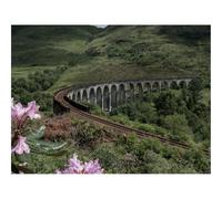 Jigsaw Puzzles for Adults 1000 Pieces -Bridge,railway,mountains 70x50cm