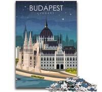 Jigsaw Puzzles for Adults 1000 Pieces Budapest Hungary Travel Adult Jigsaw,Decompressing Intellectual Educational Toy Birthday Gift (26x38cm)