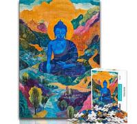 Jigsaw Puzzles for Adults 1000 Pieces Buddha Statues, Family Game,Birthday Present, Gifts, Wall Art for And Age 14 Years Up 38x26cm