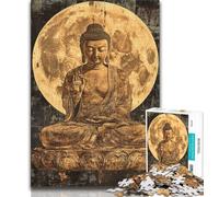 Jigsaw Puzzles for Adults 1000 Pieces Buddha Statues, Fun Games,for Is Ideal As A Gift for The Whole Family for And 14 Years Old 38x26cm