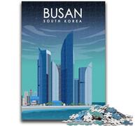 Jigsaw Puzzles for Adults 1000 Pieces Busan South Korea Educational Games DIY Toys for Is Ideal As A Gift for The Whole Family (size 50x70cm)