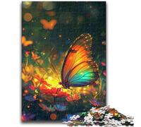 Jigsaw Puzzles for Adults 1000 Pieces Butterfly Colorful Joyful Challenging Game Toys Deal As Gifts for The Whole Family for Ages 14+ 26x38cm