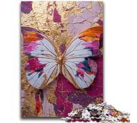 Jigsaw Puzzles for Adults 1000 Pieces Butterfly Oil Painting Educational Stress Relief Toy Gifts for Friends And Family 26x38cm