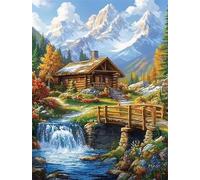 Jigsaw Puzzles For Adults 1000 Pieces Cabin Scenery, Challenging jigsaw puzzles 1000 pieces 30x20inch, Educational Game, Fun Activity for Home, for puzzle Lovers