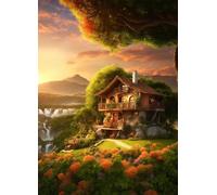 Jigsaw Puzzles For Adults 1000 Pieces Cabin Views, Challenging jigsaw puzzles 1000 pieces 30x20inch, Educational Game, Fun Activity for Home, for puzzle Lovers