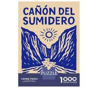 Jigsaw Puzzles for Adults 1000 Pieces Cañon Del Sumidero Puzzles for Adults Relaxing Games Birthday Present Challenging To Complete 52x38cm/1000pcs