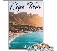 Jigsaw Puzzles for Adults 1000 Pieces Cape Town, Game Toys Every Piece Is Unique - Challenging Family Fun Game for for Age 14 26x38cm