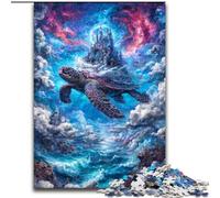 Jigsaw Puzzles for Adults 1000 Pieces Castle on The Turtle's Back, Suitable for Ages 14 And Up Home Educational Games DIY Toys Artwork Gift (Size 26x38cm)