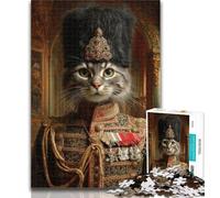 Jigsaw Puzzles for Adults 1000 Pieces Cat from An Aristocratic Family 1000 Piece Jigsaw,Fun Games Every Piece Is Unique - Challenging Family Fun Game 50x75cm