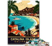 Jigsaw Puzzles for Adults 1000 Pieces Catalina Island California Help The Brain Exercise Addictive Toys to Cultivate Patience A Work of Art (size 50x70cm)