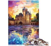 jigsaw puzzles for adults 1000 pieces Chateaux of the Loire learning educational puzzle 26x38cm Stress Reliever Difficult Challenge