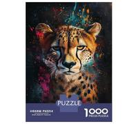 Jigsaw Puzzles for Adults 1000 Pieces Cheetah Splendor -2 Adult Jigsaw Hands-on Game Pattern Assembly Challenging To Complete 52x38cm/1000pcs