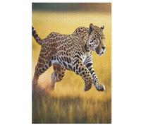 Jigsaw Puzzles for Adults 1000 Pieces Cheetah Wooden Puzzle Relaxing Game Brain Teasers 78×53cm