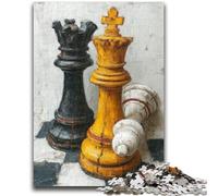 Jigsaw Puzzles for Adults 1000 Pieces Chess Oil Painting Educational Stress Relief Toy Gifts for Friends And Family 50x75cm