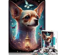 Jigsaw Puzzles for Adults 1000 Pieces Chihuahua Dog Teenager Puzzles,Challenging Game for Is Ideal As A Gift for The Whole Family (size 38x26cm)