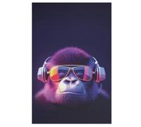 Jigsaw Puzzles for Adults 1000 Pieces Chimpanzees Wooden Puzzle Relaxing Game Brain Teasers （78×53cm）