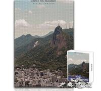 Jigsaw Puzzles for Adults 1000 Pieces Christ The Redeemer Brainteaser Family Games Learning Educational Educational Toy Size 38x26cm