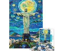 Jigsaw Puzzles for Adults 1000 Pieces Christ The Redeemer Starscape Jigsaw 1000 Pieces Practical Game Gifts For Birthdays For Family Fun (Size 50x75cm)