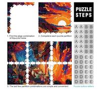 jigsaw puzzles for adults 1000 pieces Cinque Terre colorful learning educational puzzle 26x38cm with Matching Poster and Trivia Sheet
