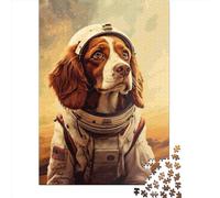 Jigsaw Puzzles for Adults 1000 Pieces Classic Brittany Spaniel Mars Paper Puzzle Relaxing Puzzle Jigsaw Game Brain Teasers 1000pcs (38x26cm)
