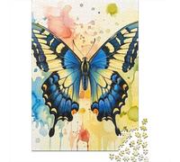 Jigsaw Puzzles for Adults 1000 Pieces Classic Butterfly Wooden Puzzle Relaxing Puzzle Jigsaw Game Brain Teasers 1000pcs (75x50cm)