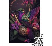 Jigsaw Puzzles for Adults 1000 Pieces Classic Colorful Hummingbird Paper Puzzle Relaxing Puzzle Jigsaw Game Brain Teasers 1000pcs (38x26cm)