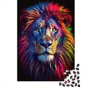Jigsaw Puzzles for Adults 1000 Pieces Classic Colorful Lion Animal Paper Puzzle Relaxing Puzzle Jigsaw Game Brain Teasers 1000pcs (38x26cm)