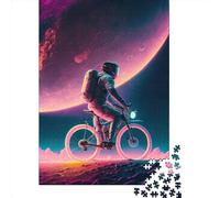 Jigsaw Puzzles for Adults 1000 Pieces Classic Cycling_Space_Astronaut Paper Puzzle Relaxing Puzzle Jigsaw Game Brain Teasers 1000pcs (38x26cm)