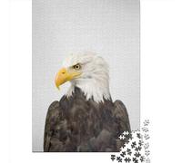 Jigsaw Puzzles for Adults 1000 Pieces Classic Eagle Colorful Wooden Puzzle Relaxing Puzzle Jigsaw Game Brain Teasers 1000pcs (75x50cm)