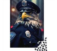 Jigsaw Puzzles for Adults 1000 Pieces Classic Eagle Police Paper Puzzle Relaxing Puzzle Jigsaw Game Brain Teasers 1000pcs (38x26cm)