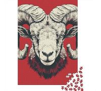 Jigsaw Puzzles for Adults 1000 Pieces Classic Goat Wooden Puzzle Relaxing Puzzle Jigsaw Game Brain Teasers 1000pcs (75x50cm)