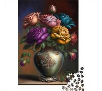 Jigsaw Puzzles for Adults 1000 Pieces Classic Mesmerizing Petals Wooden Puzzle Relaxing Puzzle Jigsaw Game Brain Teasers 1000pcs (75x50cm)