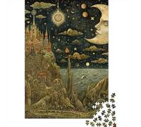 Jigsaw Puzzles for Adults 1000 Pieces Classic Night View Wooden Puzzle Relaxing Puzzle Jigsaw Game Brain Teasers 1000pcs (75x50cm)