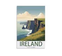 Jigsaw Puzzles for Adults 1000 Pieces Cliffs of Moher Ireland DIY Funny Parent-Child Educational Game Toy Sunset Puzzle Gift for Mom, Wife, Friend 70x50cm