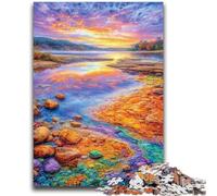 Jigsaw Puzzles for Adults 1000 Pieces Colored Pebbles Puzzles,Learning Educational Toys Family Games Unique Birthday And Gifts (38x26cm)
