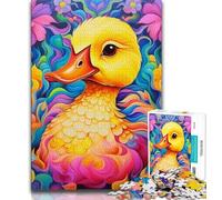 Jigsaw Puzzles for Adults 1000 Pieces Colorful Art Ducks,Learning Educational Toys Family Games Suitable for Desktop Decoration (38x26cm)