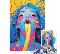 Jigsaw Puzzles for Adults 1000 Pieces Colorful Chaos Puzzle for Adults Family Games Presents for Women Challenging To Complete (Size 50x75cm)