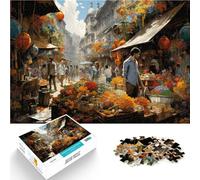 jigsaw puzzles for adults 1000 pieces Colorful charming streets Family Activity Jigsaw 26x38cm deal as gifts for the whole family