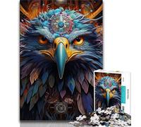 Jigsaw Puzzles for Adults 1000 Pieces Colorful Eagle Puzzles for Adults,Challenging Family Activity Games DIY Toy for Home Wall Decor Gifts (size 75x50cm)