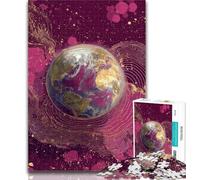 Jigsaw Puzzles for Adults 1000 Pieces Colorful Earth Art Puzzles for Teenagers,Challenging Game Gifts for Is Ideal As A Gift for The Whole Family 26x38cm