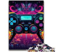Jigsaw Puzzles for Adults 1000 Pieces Colorful Gamepad Puzzles for Teenagers,Staycation Kill Time with Fully Interlocking Randomly Shaped Pieces (26x38cm)