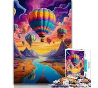 Jigsaw Puzzles for Adults 1000 Pieces Colorful Hot Air Balloons,Educational Games Home Decoration Birthday Present,Gifts,Wall Art (38x26cm)